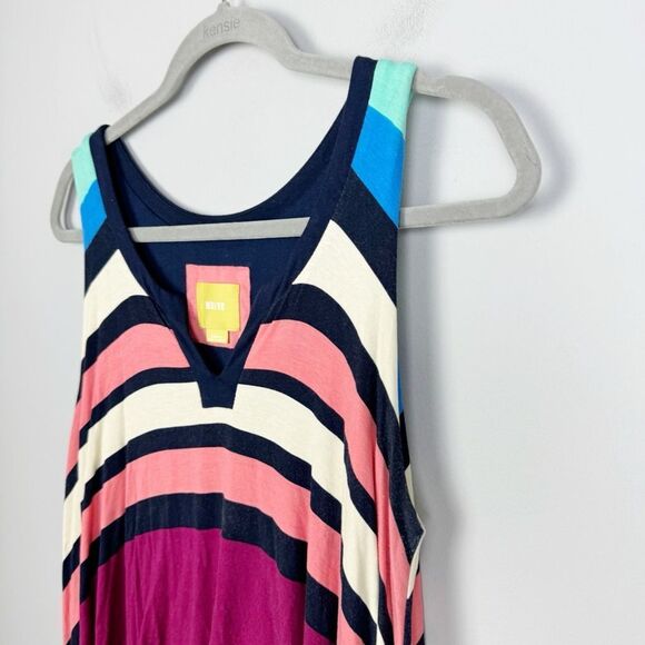 ANTHROPOLOGIE | MAEVE Davina Layered Stripe Print Dress Women’s Size Small - Picture 4 of 9